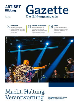 Cover der Gazette zum Thema Macht - Haltung - Verantwortung